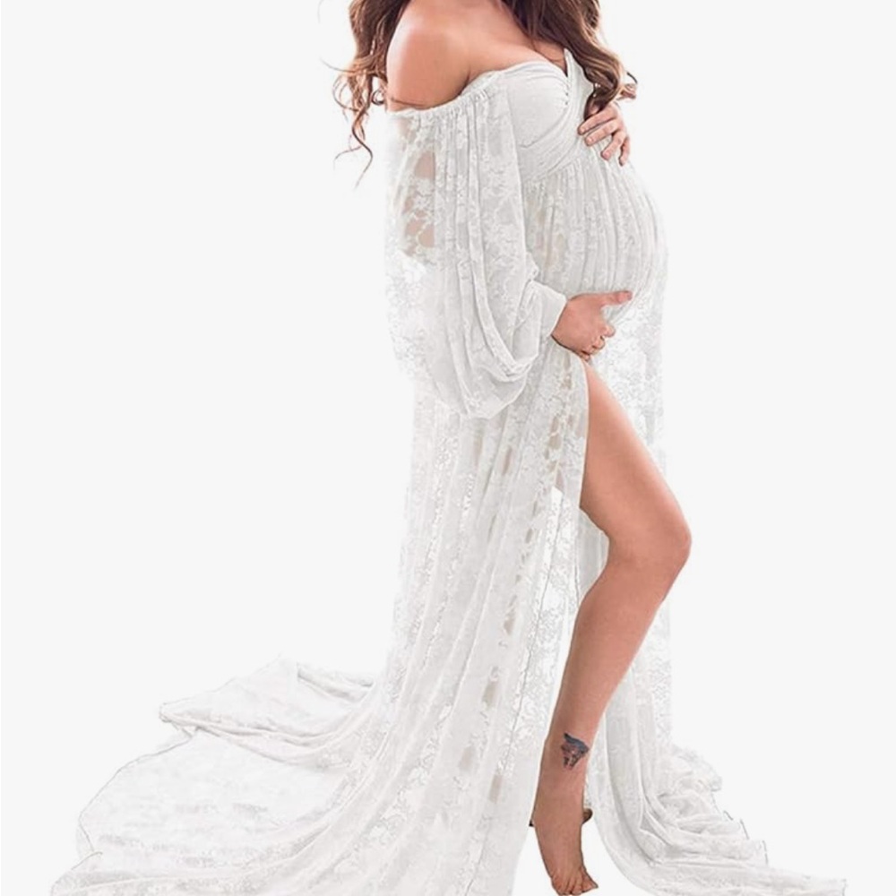 Maternity Photos Lace Dress